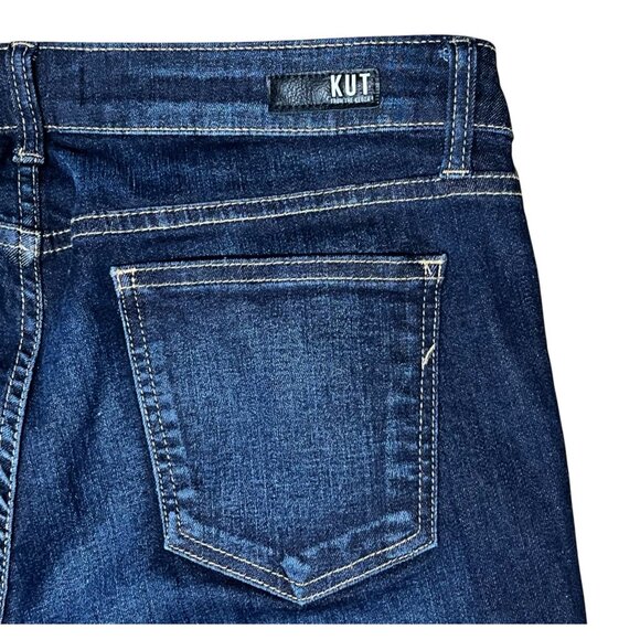 Kut From The Kloth Diana Kurvy Skinny Mid Rise Stretch Blue Jeans Women Size 12 - Picture 12 of 16